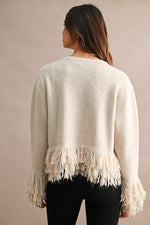 Fringe Trimmed Cardigan