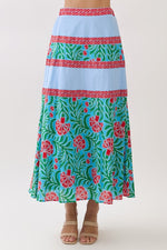 Sutton Mixed Print Maxi Skirt