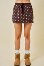 Brown Polka Dot Skort