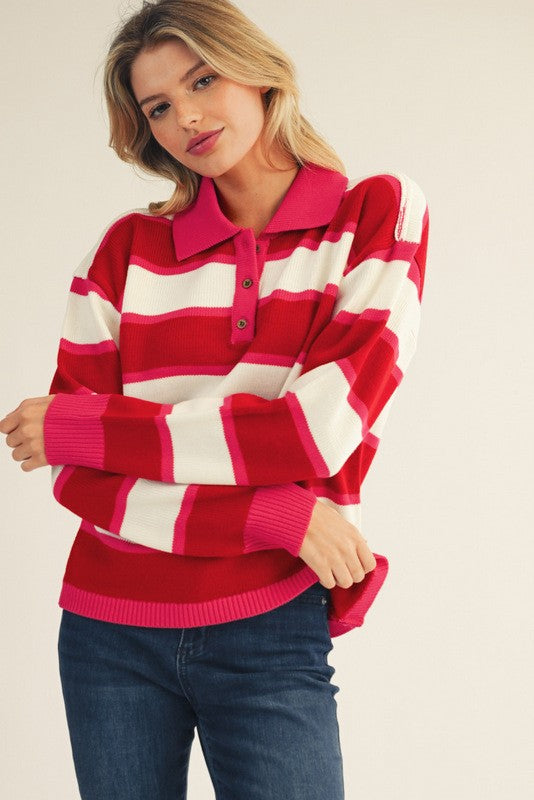 Polo Style Sweater
