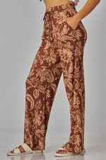 Natural Floral Pants