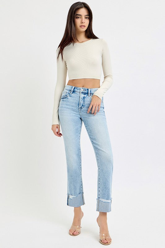 Risen Cuffed Jeans