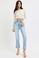Risen Cuffed Jeans