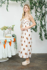 Polka Dot Empire Midi Dress