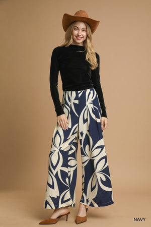 Abstract Floral Pants