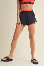 Contrast Block Nylon Shorts