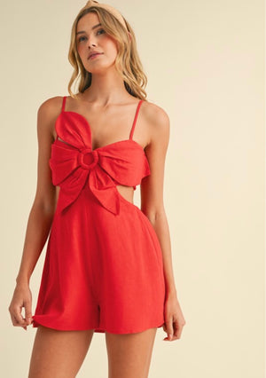 Linen Flower Jumpsuit