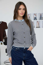 Horizontal Stripe Cardi