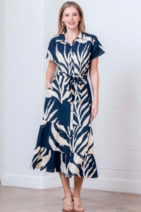 Palm Print Dress