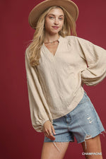 Textured Jacquard Top