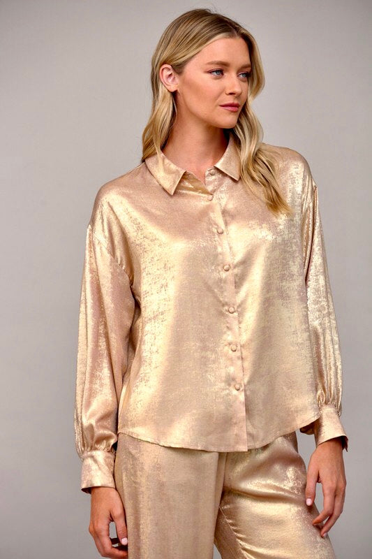 Gold Metallic Shirt