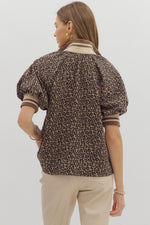 Puff Sleeve Leopard Top