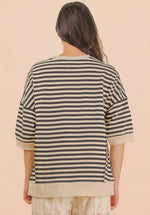 Oversized Striped Pullover