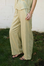 Pinstripe Linen Pants