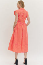 Candy Stripe Midi Dress