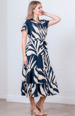 Palm Print Dress