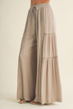 Lace Trim Palazzo Pants