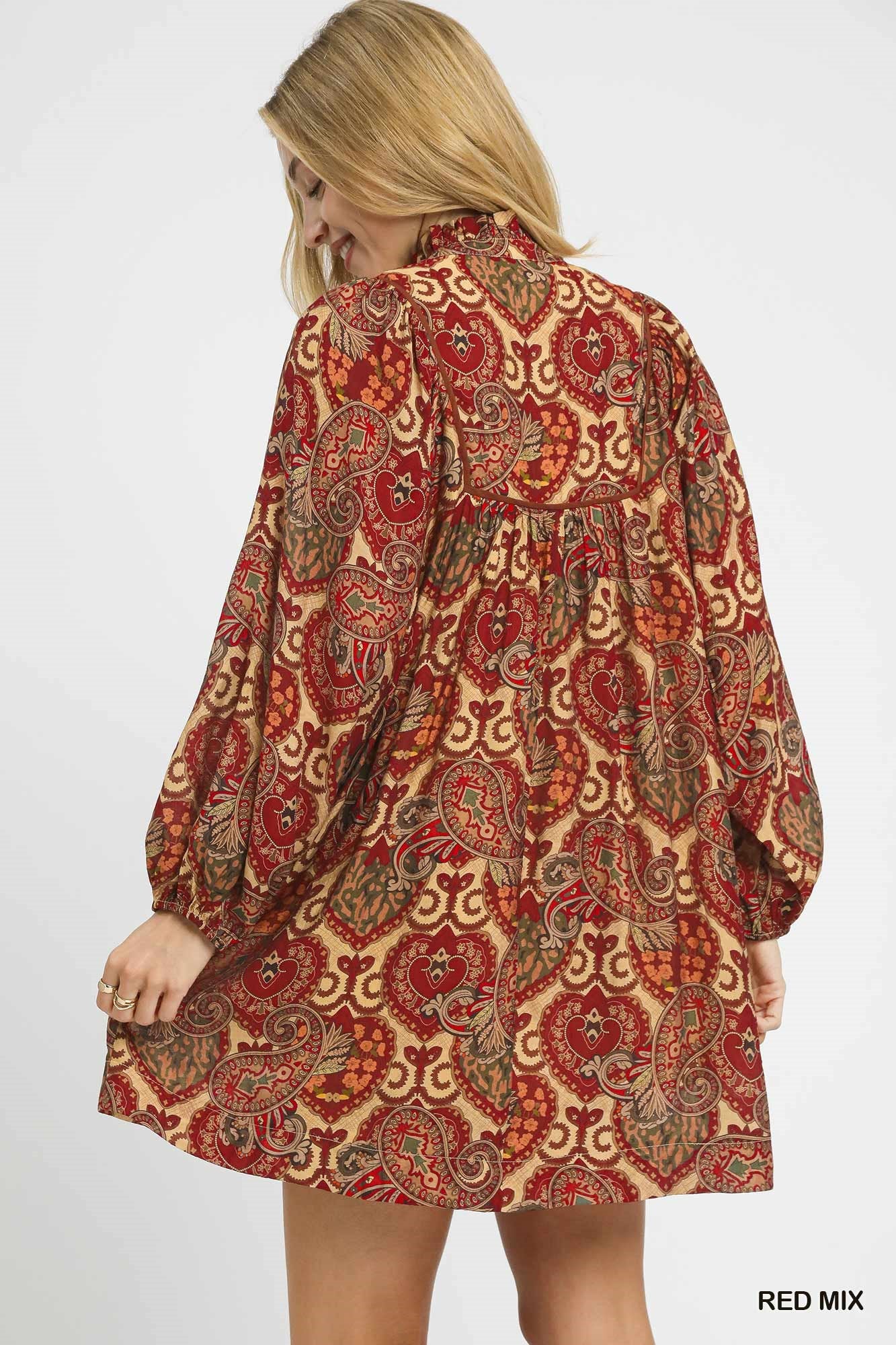 Boho Paisley Dress
