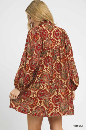 Boho Paisley Dress