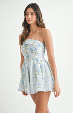 Foldover Floral Romper