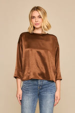 Satin Cropped Blouse