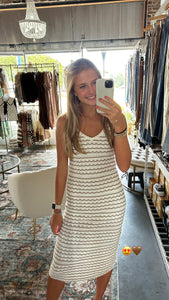 Crochet Stripe Dress