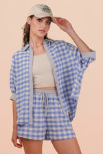 Checkered Shorts Set