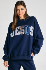 Jesus Patch Sweatshirt