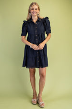 Tiered Linen Dress