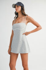 Contrast Binding Romper