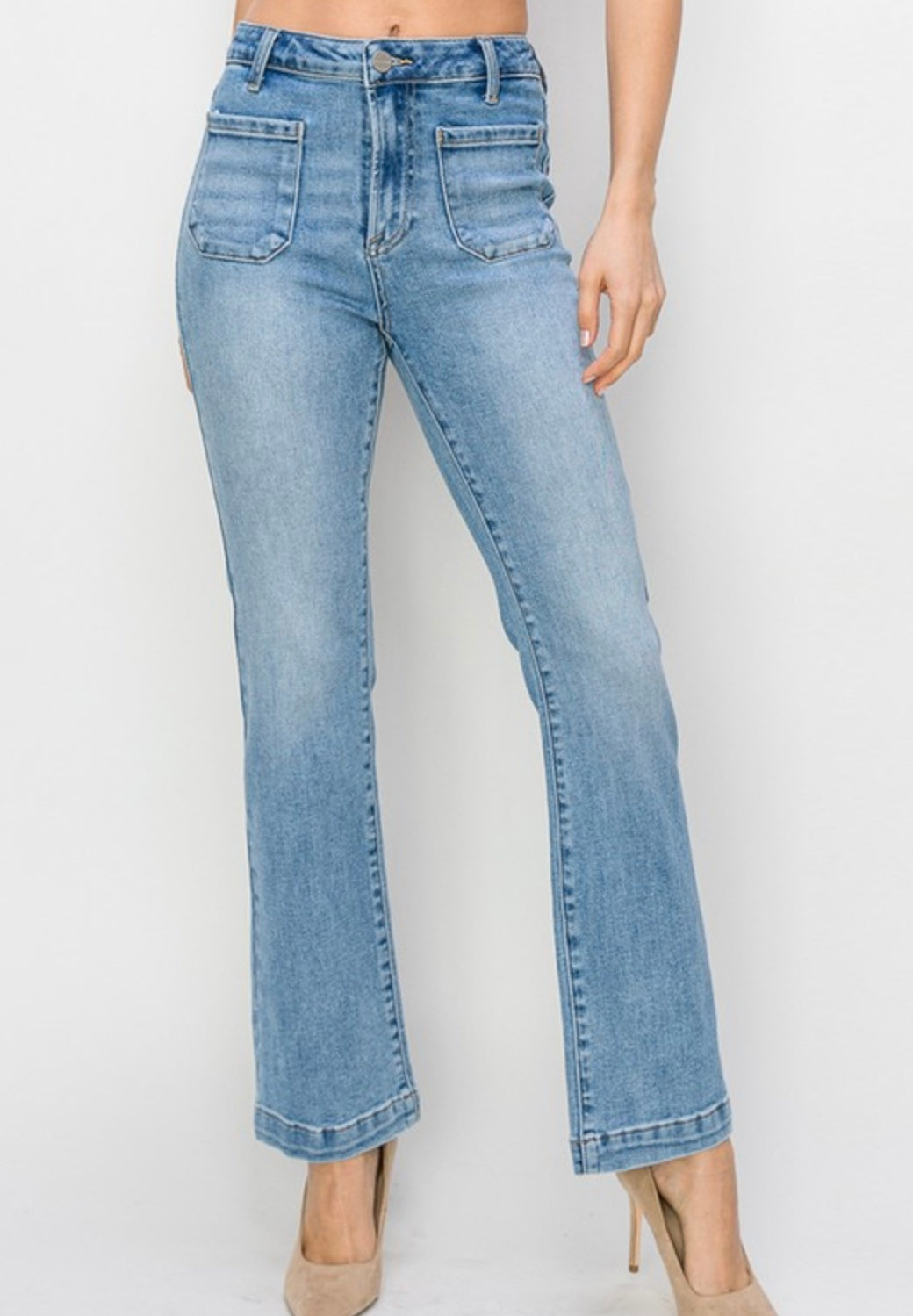 Patch Pocket Jeans by Risen