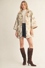 Jacquard Kimono Jacket