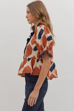 Autumn Peplum Top