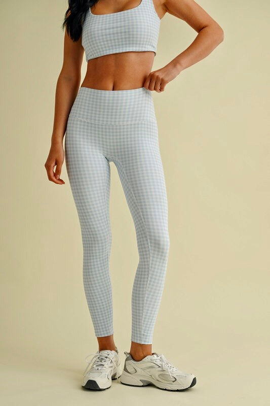 Gingham Print Leggings