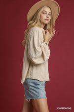Textured Jacquard Top