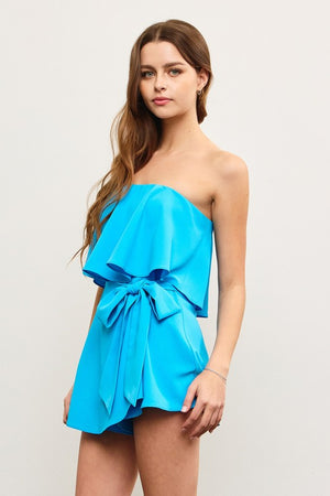 Ruffle Wrap Romper