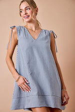 Striped A-Line Mini Dress