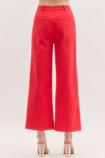 Red Patch Pocket Pants