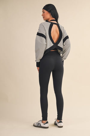 Stripe Cut-Out Top