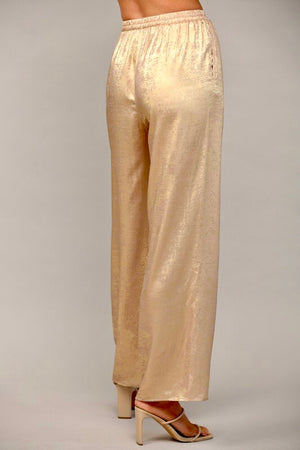 Gold Metallic Pants