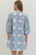 Blue Motif Dress