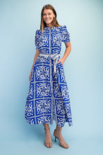 Scarf Print Midi