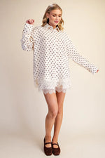 Lace Dotted Shirt