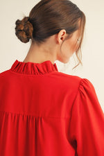 Ruffled Crinkle Top