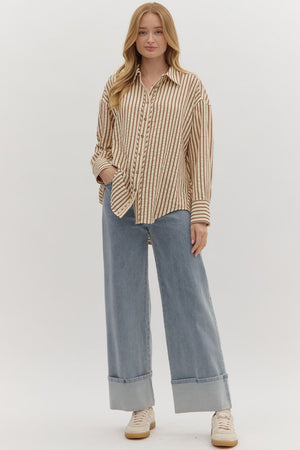 Draped Hem Top
