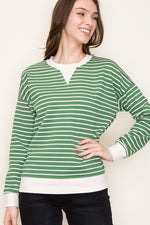 Textured Stripe Pullover