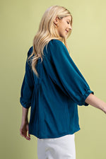 Terrific Teal Blouse