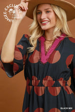 Mix Dot Boho Dress