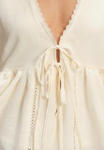Christia Lace Trim Top