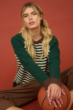 Raglan Stripe Sweater